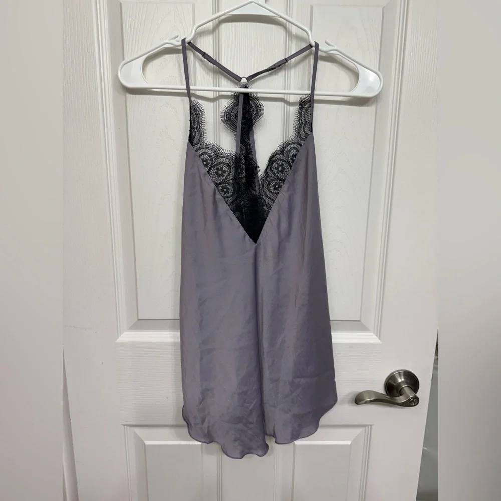 Free People Starlight Camisole Cami Misty Plum L - Picture 4 of 9